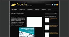 Desktop Screenshot of prixdelor.info